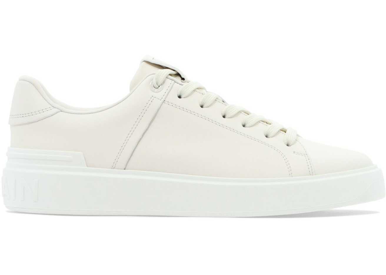 Balmain Leather Sneakers WHITE