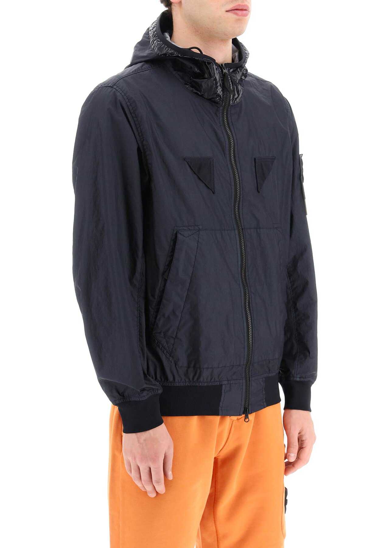 Stone Island Membrana 3L Tc Hooded Jacket NAVY BLUE