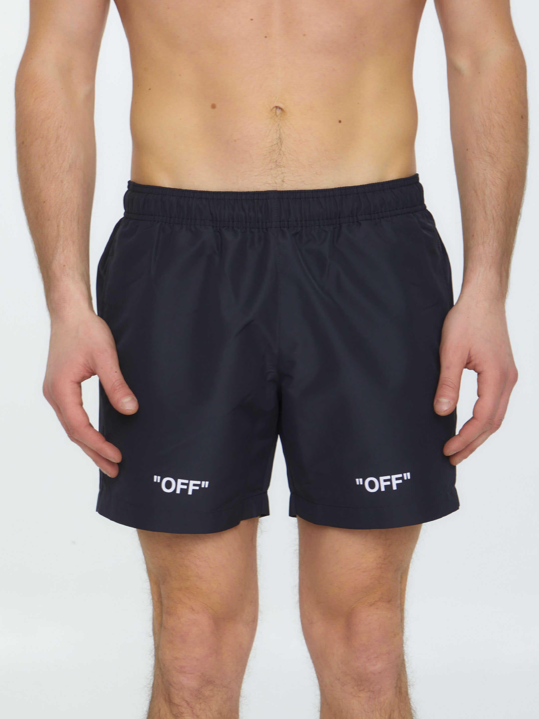 Off-White Off Swimshorts Black/white