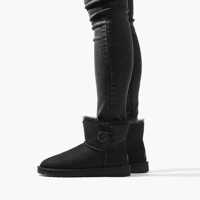 Bocanci de iarna UGG Mini Bailey Button II 1016422 BLK Femei