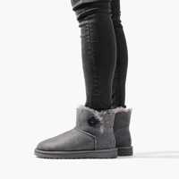Bocanci de iarna UGG Mini Bailey Button II 1016422 GREY Femei