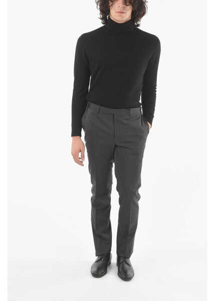 Pantaloni casual CORNELIANI Cc Collection Lined Trousers With Hook And Zip Closure Gray Barbati (BM 9519572) 4