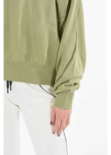 Hanorace Nike Air Brushed Cotton Oversized Fit Hoodie Green Femei (BM 9520001) 3