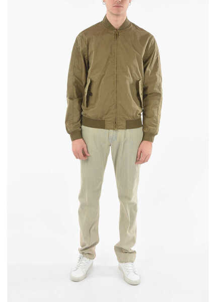 Bomber jacket CORNELIANI Cc Collection Solid Color Waterproof Bomber Green Barbati (BM 9520055) 4