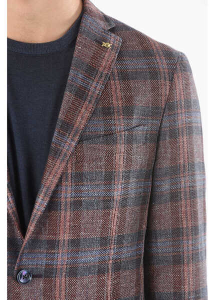 Sacouri CORNELIANI Cc Collection Check Right Tatch Pocket 2-Button Blazer Multicolor Barbati (BM 9520109) 3