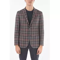 Sacouri Cc Collection Check Right Tatch Pocket 2-Button Blazer Barbati
