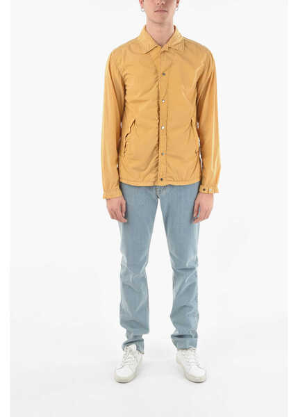 Jachete CORNELIANI Cc Collection O.wear Nylon Jacket With Silver Buttons Yellow Barbati (BM 9520118) 4