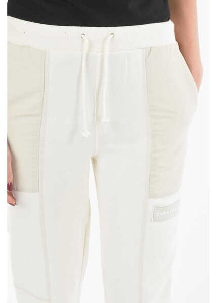 Pantaloni de trening Converse 2 Pockets Brushed Cotton Joggers White Femei (BM 9520469) 3