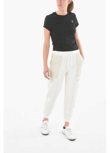 Pantaloni de trening Converse 2 Pockets Brushed Cotton Joggers White Femei (BM 9520469) 4