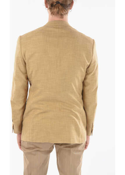 Sacouri CORNELIANI Jetted Pocket Vogue Double-Breasted Blazer Brown Barbati (BM 9520787) 2