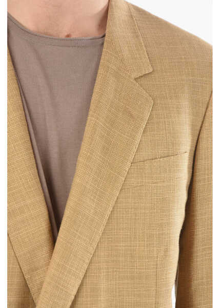 Sacouri CORNELIANI Jetted Pocket Vogue Double-Breasted Blazer Brown Barbati (BM 9520787) 3