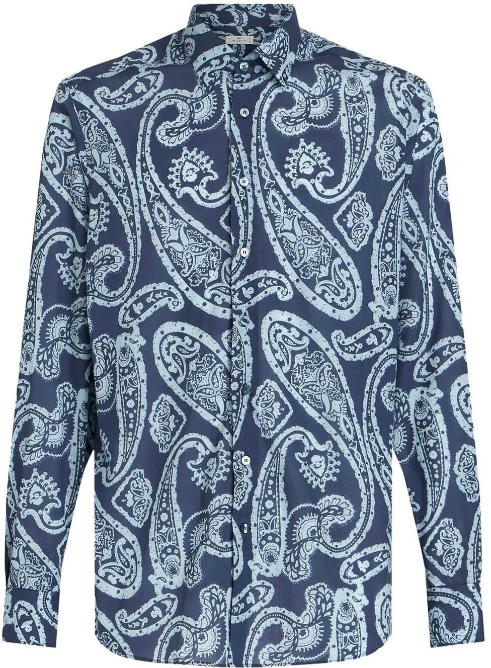 ETRO Cotton Shirt BLUE