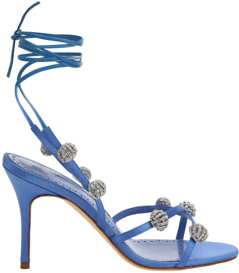 Manolo Blahnik Elsaka Sandals BBLU