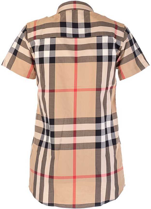Camasi Burberry Boys Cotton Shirt BEIGE Baieti (BM 9524089) 2