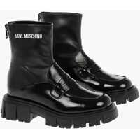 Botine Love 5Cm Leather Ankle Boots With Chunky Sole And Zip Closur* Femei
