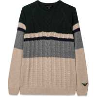 Pulovere casual Striped Crew Neck Pullover Baieti