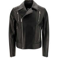 Geci de piele Biker Leather Jacket Barbati