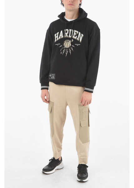 Hanorace Neil Barrett James Harden X Neil Barrett Easy Fit Hooded Sweatshirt With Black Barbati (BM 9530435) 4