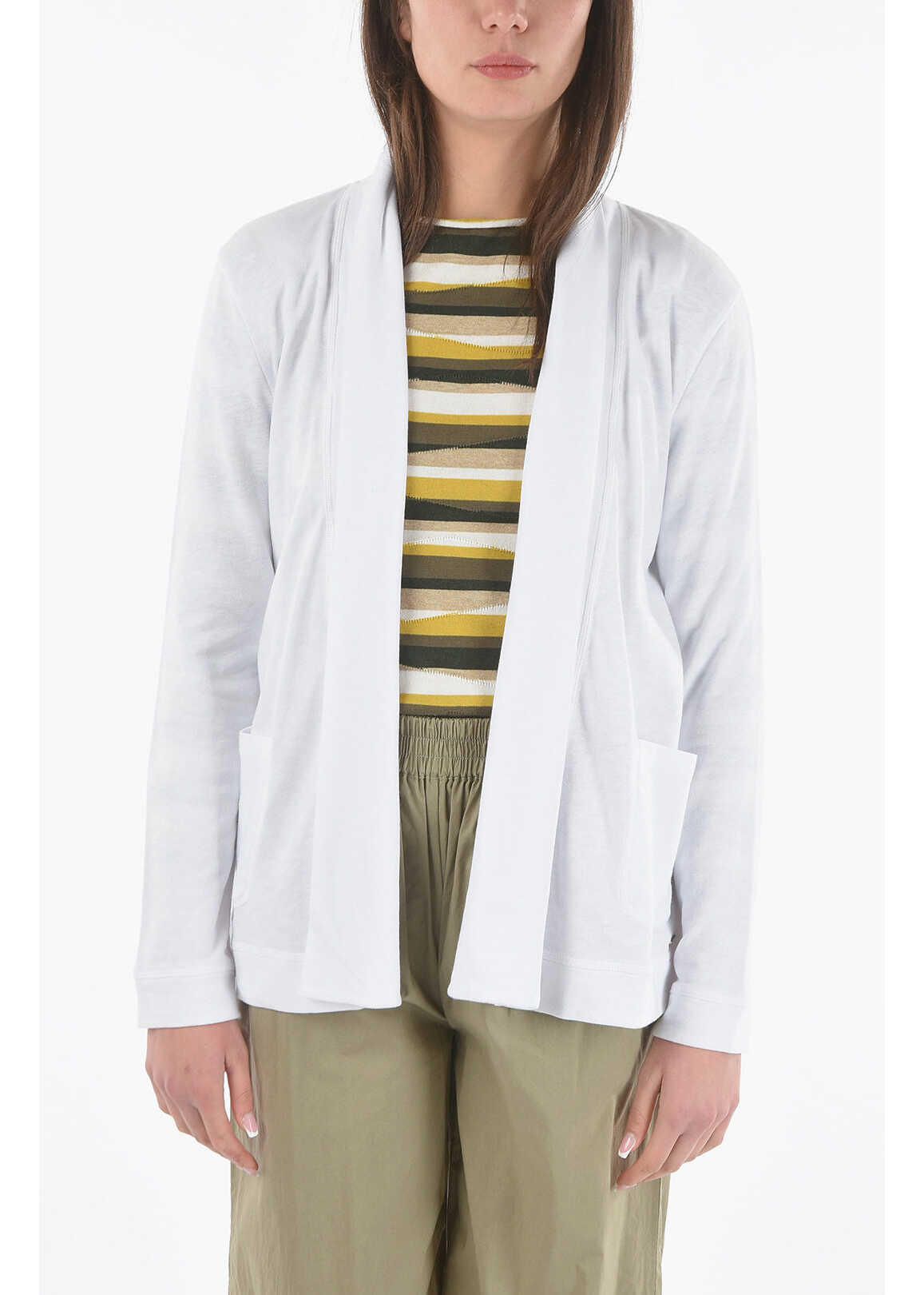 Woolrich Knitted Open Front Blazer White