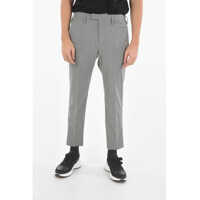 Pantaloni eleganti Gabardine Slim-Fit Pants With Ankle Satin Bands Barbati
