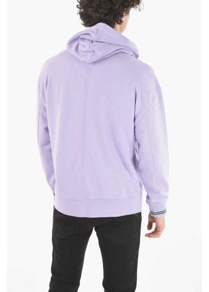 Bluze de trening Neil Barrett James Harden X Neil Barrett Easy Fit Hoodie With Printed Log Violet Barbati (BM 9531065) 2