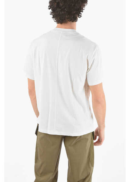 Tricouri Neil Barrett James Harden X Neil Barrett Crew Neck Printed Logo T-Shirt Beige Barbati (BM 9531071) 2