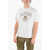 Neil Barrett James Harden X Neil Barrett Crew Neck Printed Logo T-Shirt Beige