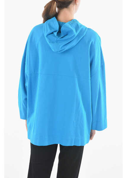 Bluze de trening Woolrich Zip Closure Sweatshirt With Hood Blue Femei (BM 9531107) 2