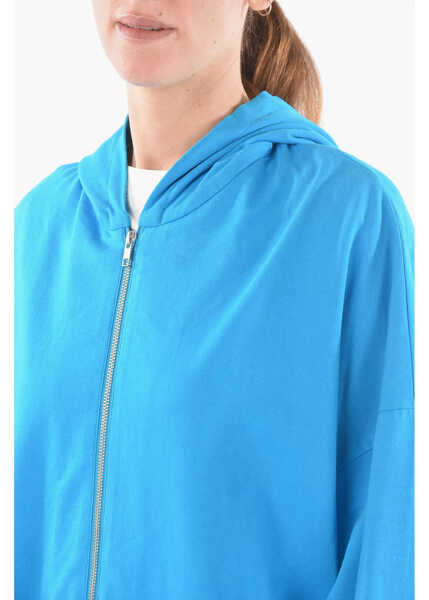 Bluze de trening Woolrich Zip Closure Sweatshirt With Hood Blue Femei (BM 9531107) 3
