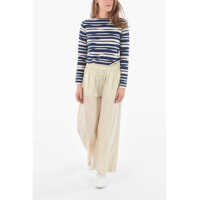Imbracaminte Dama pagina 642 - Pantaloni casual Woolrich Drawstring Waist Popeline Cotton Pants Beige Femei (BM 9533183) - B-mall.ro