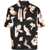 Neil Barrett Short-Sleeved Burning Man Camp Collar Shirt Black