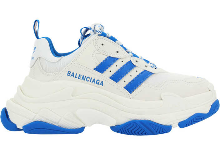 Poze Balenciaga Balenciaga x Adidas Sneakers Triple S WHITE/A-BLUE