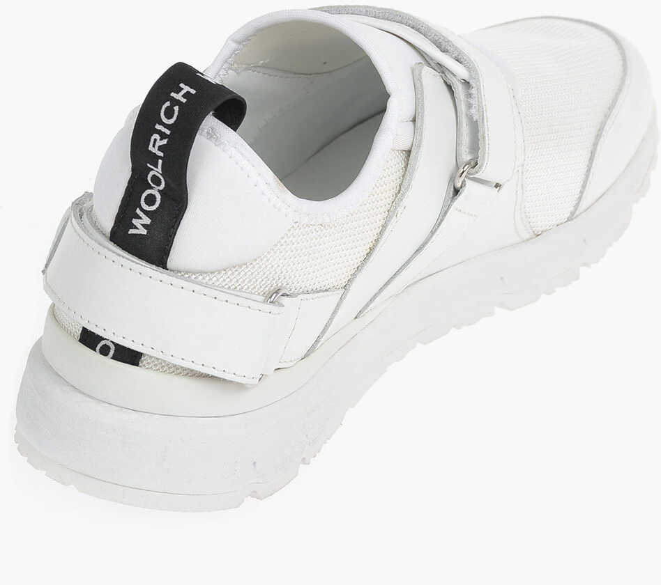 Sneakers Woolrich Mesh And Leather Jogger Low-Top Sneakers With Touch Strap Cl White Femei (BM 9534572) 3
