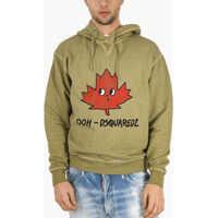 Hanorace Printed Ohh Leaf Crew Neck Sweatshirt Barbati