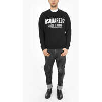 Bluze pentru Barbati - Bluze DSQUARED2 Crew Neck Cool Fit Printed Logo Sweatshirt Black Barbati (BM 9534857) - B-mall.ro