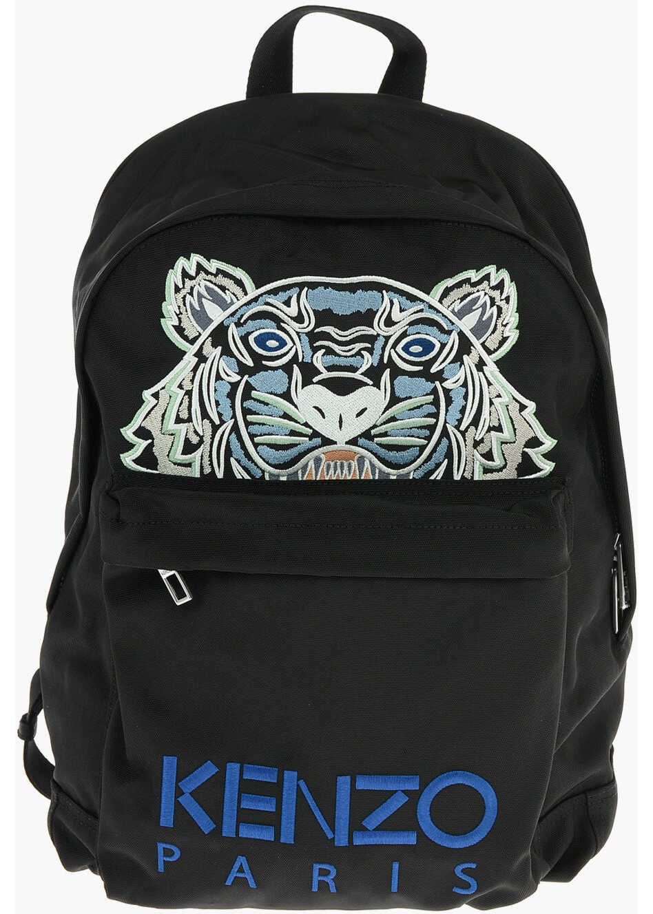 Kenzo Front Embroidered Logo Tiger Backpack Black