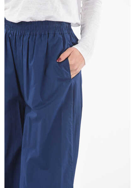 Pantaloni casual Woolrich Drawstring Waist Popeline Cotton Pants Blue Femei (BM 9534974) 3