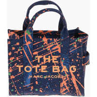 Genti de mana Canvas The Splatter Paint Mini Tote Bag Femei