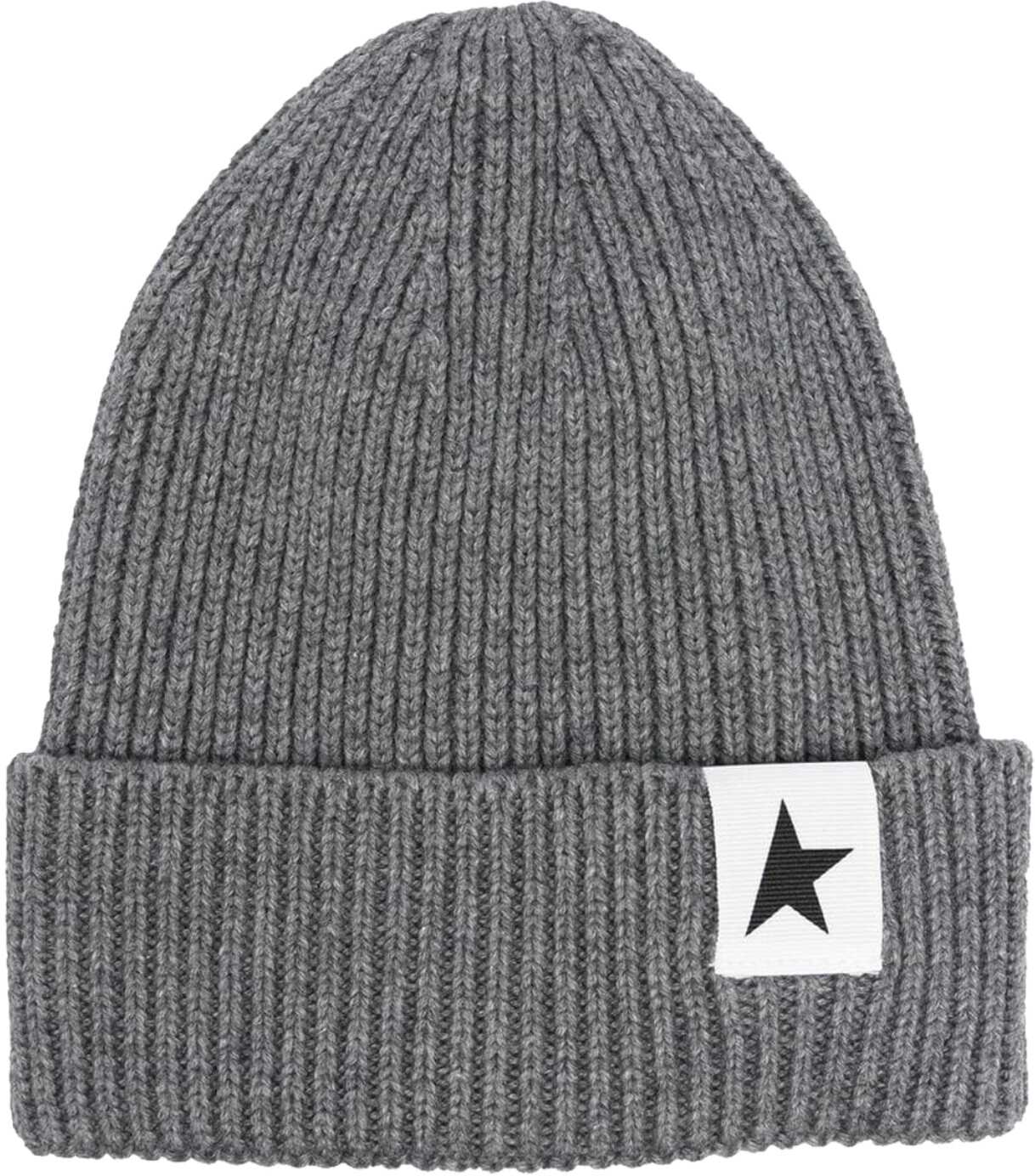 Golden Goose Star/ Boy\'s Knit Beanie Hat GREY