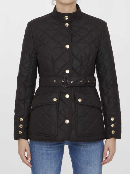 Geci Dama Burberry Quilted Waxed Cotton Jacket