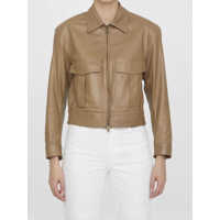 Bomber jacket Cropped Leather Jacket Femei