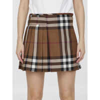 Fuste Check Pleated Skirt Femei