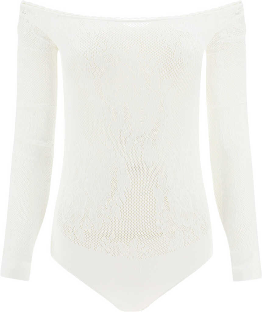 THE ATTICO Kim Bodysuit WHITE