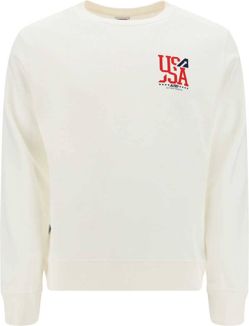 AUTRY Iconic Action Sweatshirt WHITE