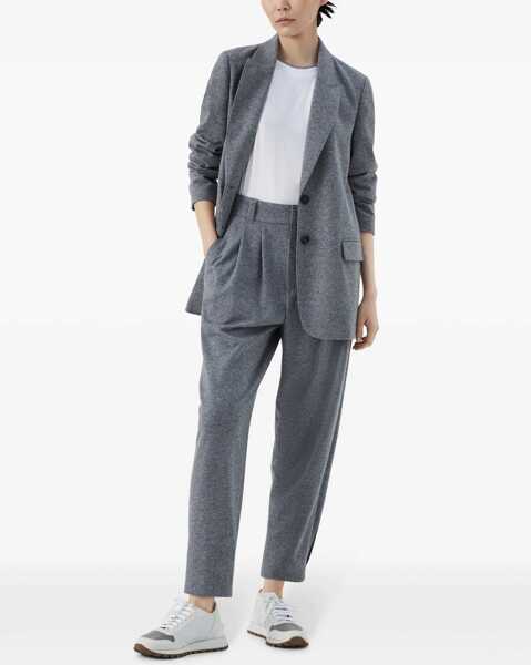 Tricouri Brunello Cucinelli Cotton T-Shirt BIANCO Femei (BM 9537752) 2