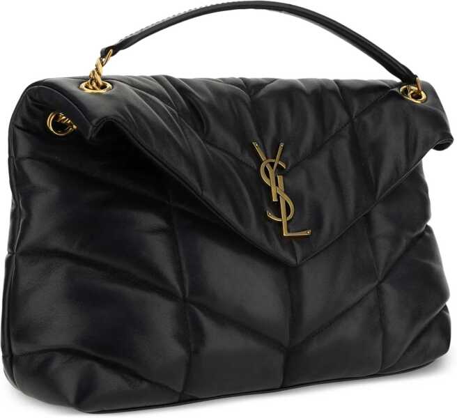 Genti de umar Saint Laurent LouLou Medium leather Shoulder Bag BLACK Femei (BM 9537968) 3