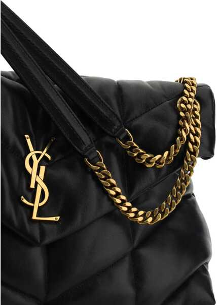 Genti de umar Saint Laurent LouLou Medium leather Shoulder Bag BLACK Femei (BM 9537968) 4