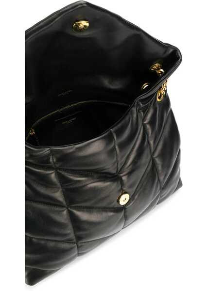 Genti de umar Saint Laurent LouLou Medium leather Shoulder Bag BLACK Femei (BM 9537968) 5