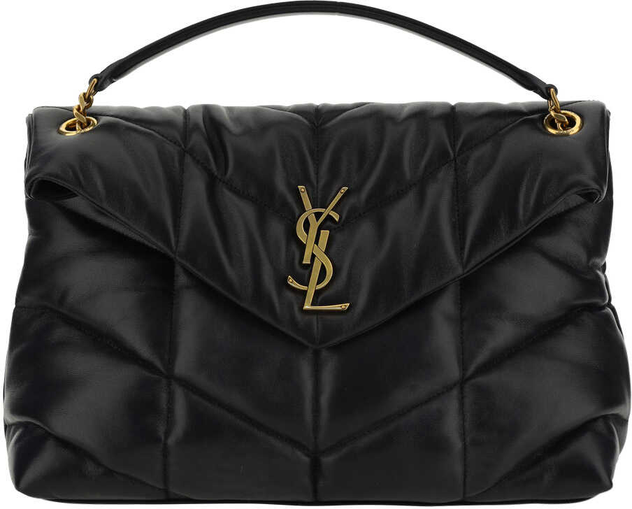 Saint Laurent Medium LouLou Shoulder Bag NERO