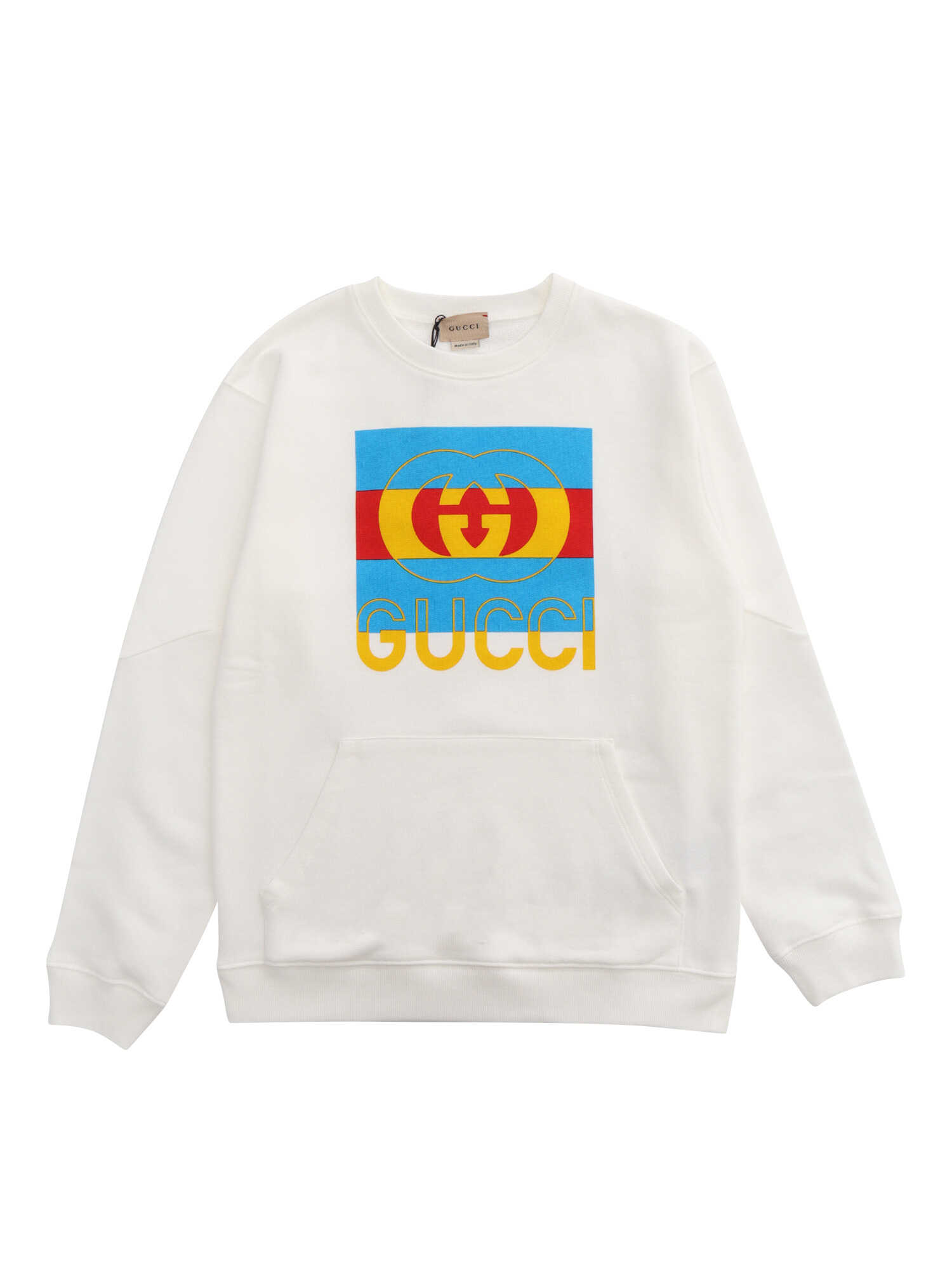 Gucci Logo crew neck sweatshirt White